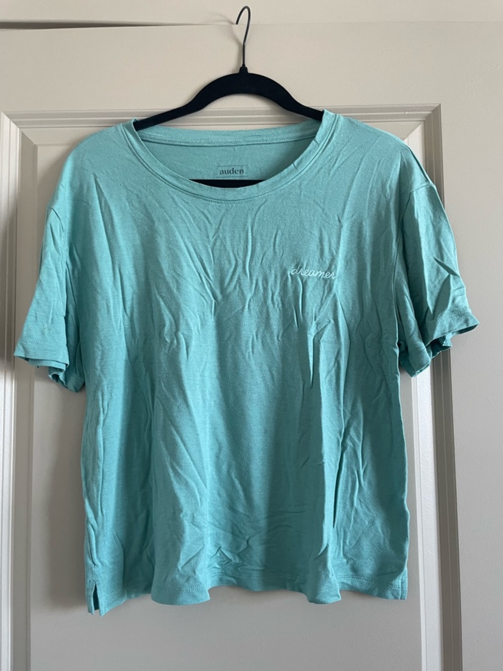 Auden Comfy Short Sleeve Crew Tee in Mint Green